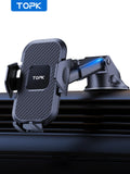 TOPK Car Phone Holder Sucker for Dashboard Windshield Mobile Car Holder Clamp For iPhone Pro Max X Xiaomi Huawei Samsung