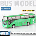 Travel Bus Model Alloy Model Car Diecast Scale Vehicle Model Toy Sound & Light Pull Back Educational Toys For Children Gift
