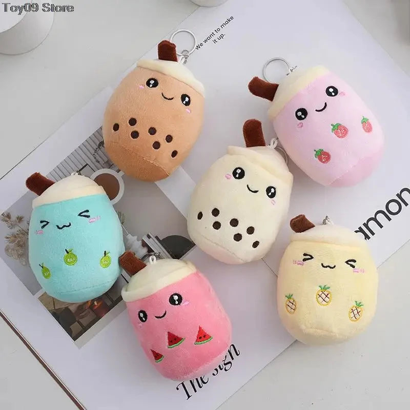 1 Stuk Bubble Tea Cup Pluche Speelgoed Kawaii Fruit Melk Thee Design Kids Gevulde Pop Zacht Kussen Kussen Verjaardagscadeau Voor Vriendin