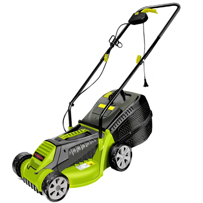 220V Electric Mower Lawn Mower Hand Push Grass Cutting Machine 3 Gears 1600W Handheld Garden Power Pruning 3600rpm