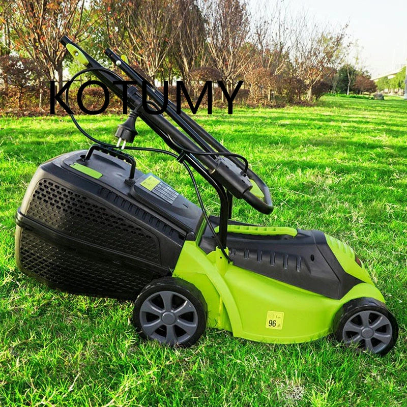 220V Electric Mower Lawn Mower Hand Push Grass Cutting Machine 3 Gears 1600W Handheld Garden Power Pruning 3600rpm