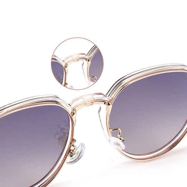 Cat Eye Women Glasses Frame Clip Brand Designer Vintage Spectacle Magnetic Optical Myopia Eyewear Driving Dual-purpose Glasses