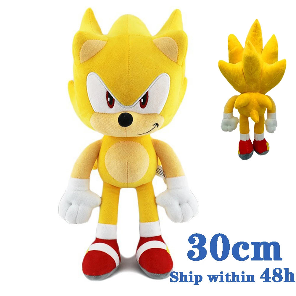 Hot Sale 30CM Sonic Plush Toy The Hedgehog Amy Rose Knuckles Tails Cute Cartoon Soft Stuffed Doll Birthday Gift For Children