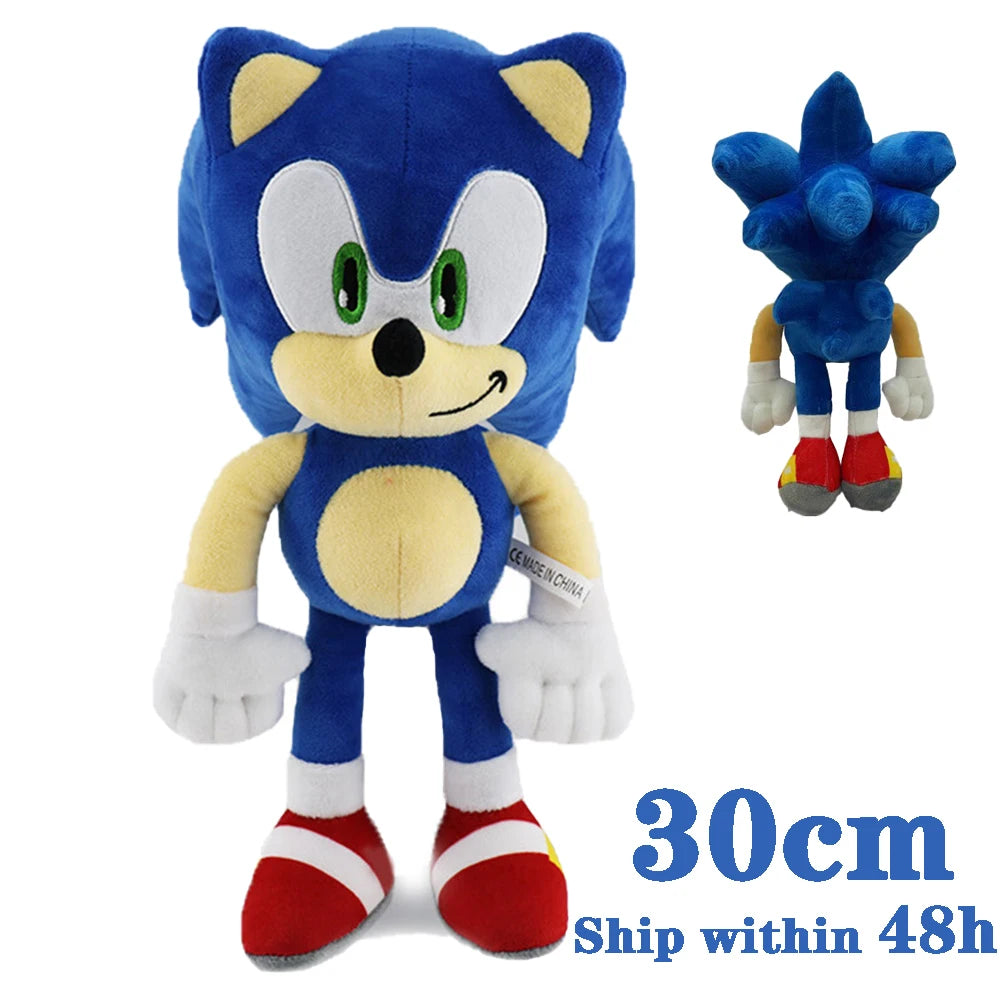 Hot Sale 30CM Sonic Plush Toy The Hedgehog Amy Rose Knuckles Tails Cute Cartoon Soft Stuffed Doll Birthday Gift For Children