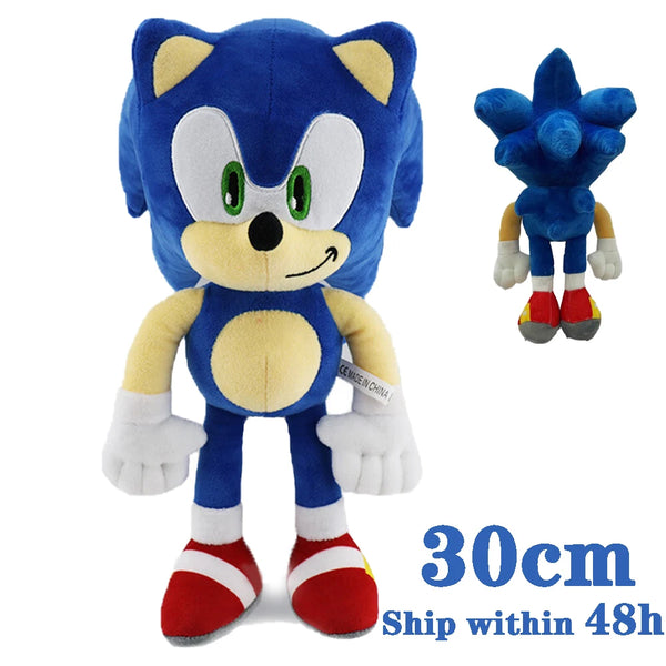 Hot Sale 30CM Sonic Plush Toy The Hedgehog Amy Rose Knuckles Tails Cute Cartoon Soft Stuffed Doll Birthday Gift For Children