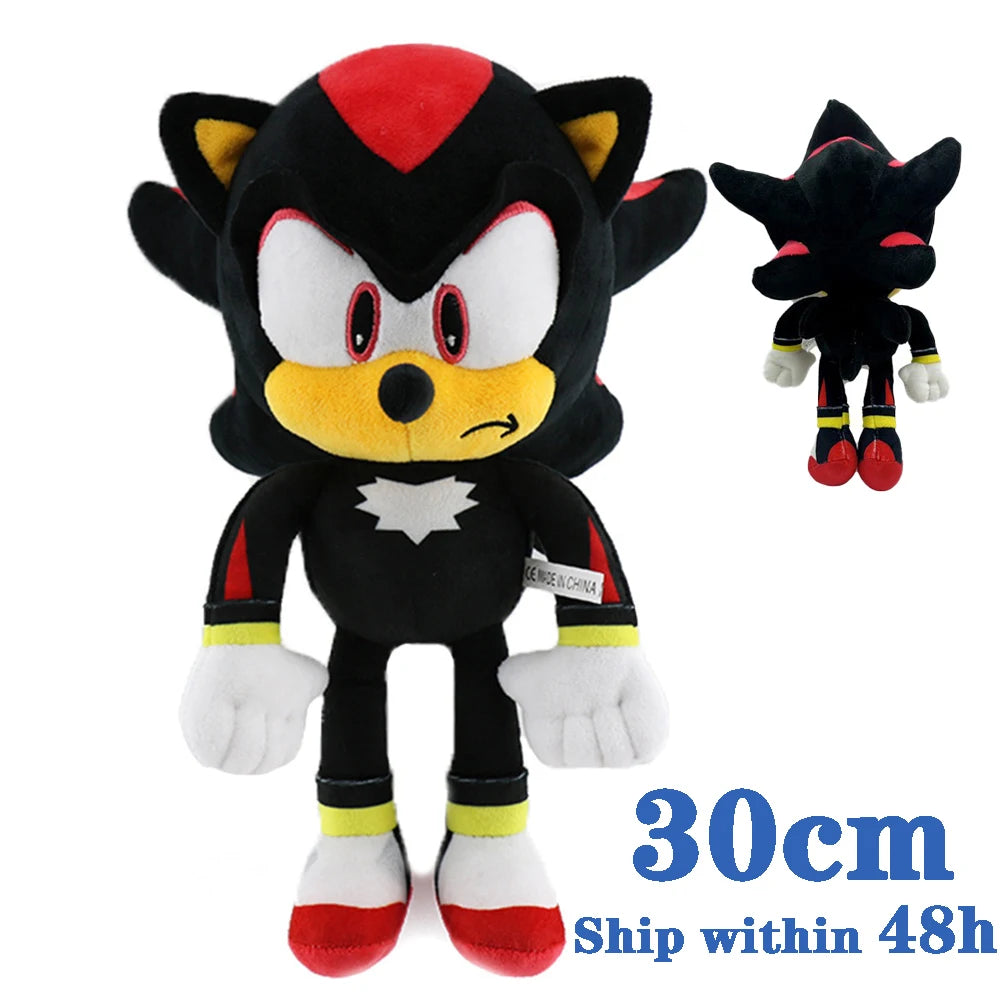 Hot Sale 30CM Sonic Plush Toy The Hedgehog Amy Rose Knuckles Tails Cute Cartoon Soft Stuffed Doll Birthday Gift For Children