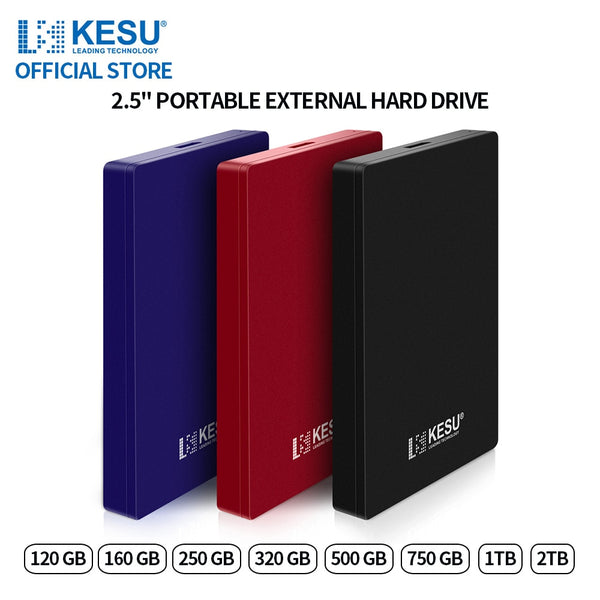 Kesu Hdd 2.5" Portable External Hard Drive 320gb/500gb/750gb/1tb Usb3.0 Storage Compatible For Pc, Mac, Desktop,macbook - Portable Hard Drives