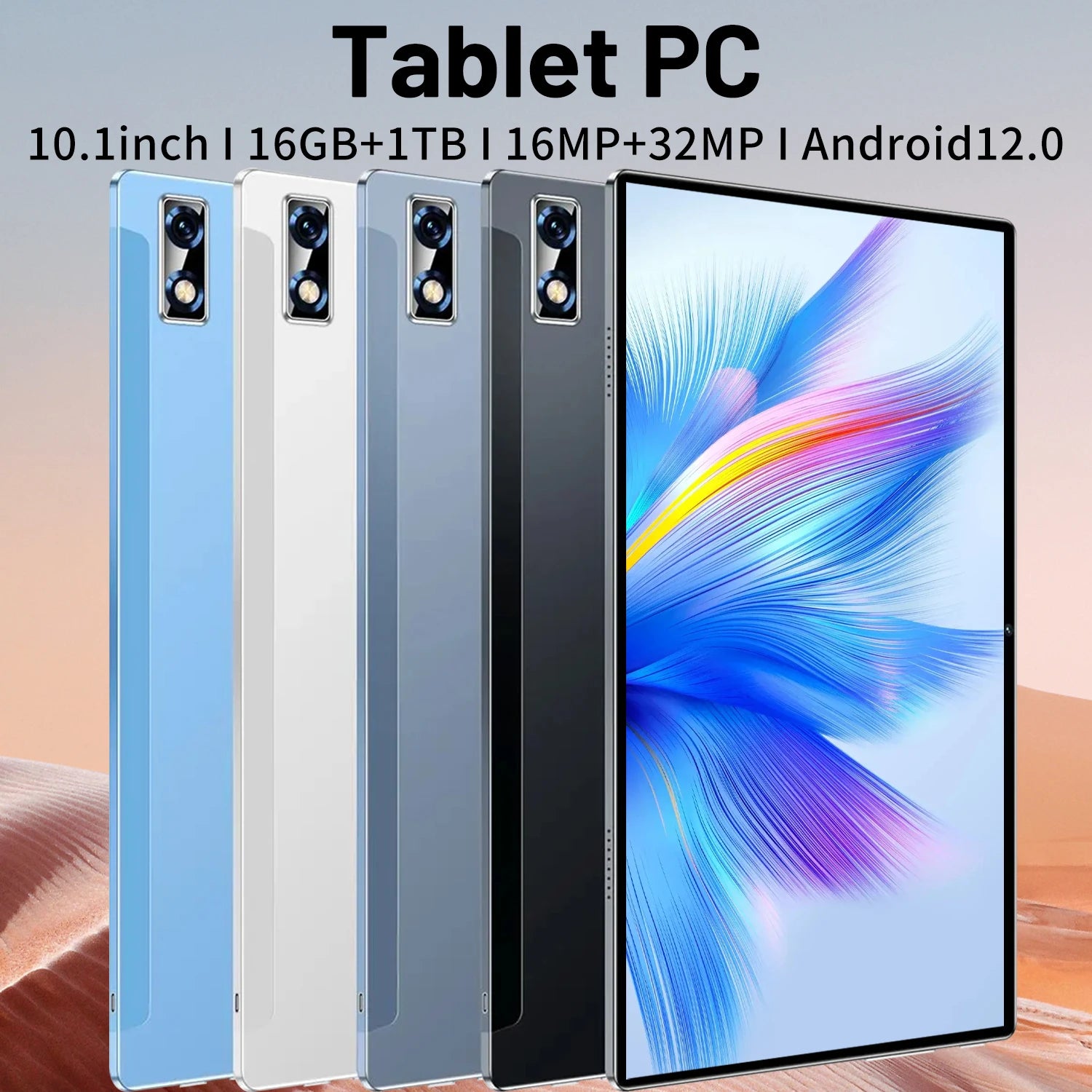 Nouvelle tablette 5G Android 2024, 16 Go de RAM, 1 To, Dean, 16MP, 32MP, 12.0 mAh, 10 cœurs, WiFi, réseau Bluetooth, 8800