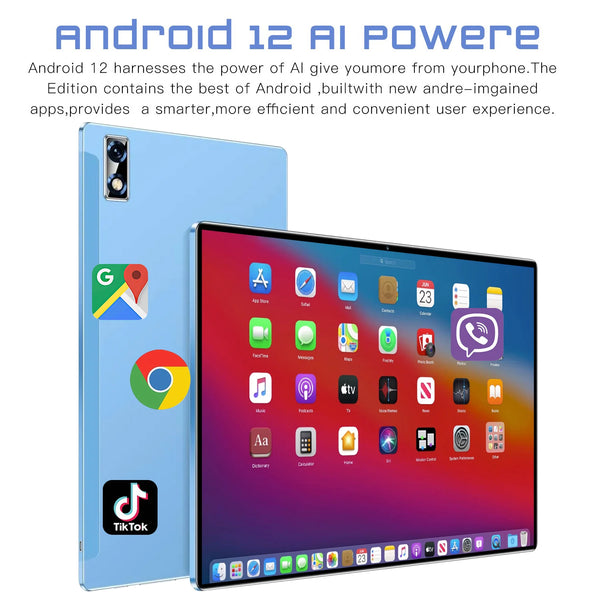 Nouvelle tablette 5G Android 2024, 16 Go de RAM, 1 To, Dean, 16MP, 32MP, 12.0 mAh, 10 cœurs, WiFi, réseau Bluetooth, 8800