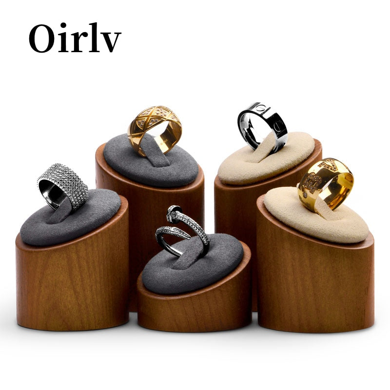 Wooden Jewelry Display Stands | Jewelry Wood Display Stand | Wooden Ring Stand Holder - Jewelry Packaging &amp; Display