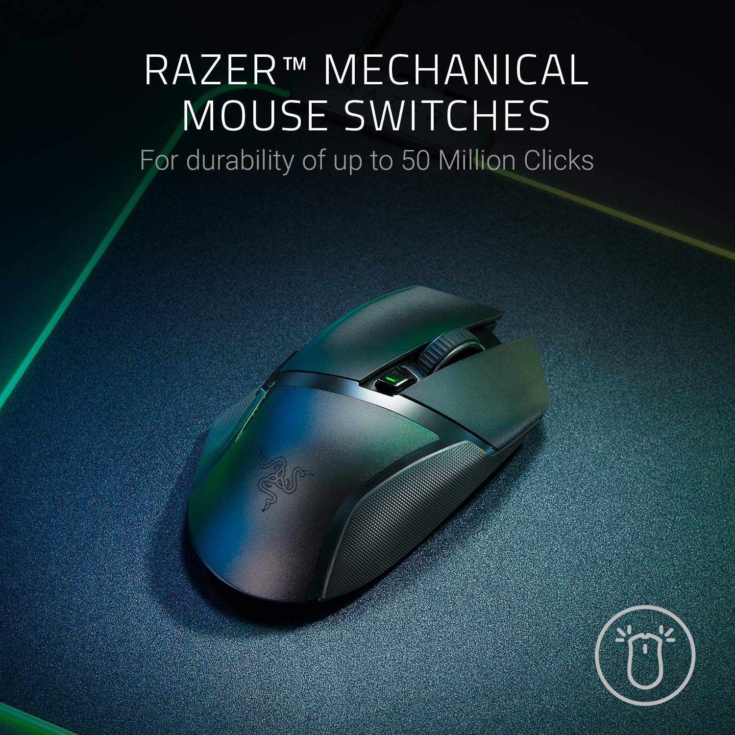 Razer Basilisk X Hyperspeed Wireless Gaming Mouse: Bluetooth &amp; Wireless Compatible 16000dpi Dpi Optical Sensor - Mouse