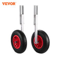 Vevor 2pcs Inflatable Boat Launching Wheel 136 Kg Weight Load Capacity Aluminum Frame 38cm Diameter Rubber Tire Ship Moving Tool - Marine Hardware