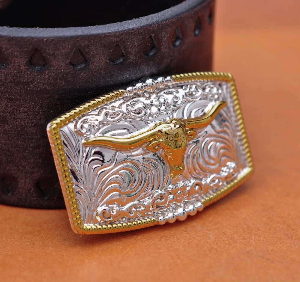 WECTOTS AMERICAN N TEXAS COWBOY COWGIATV-Ensemble de cordes longues en argent, dégager de cheval, artisanat du cuir, 46x30mm, 5 pièces