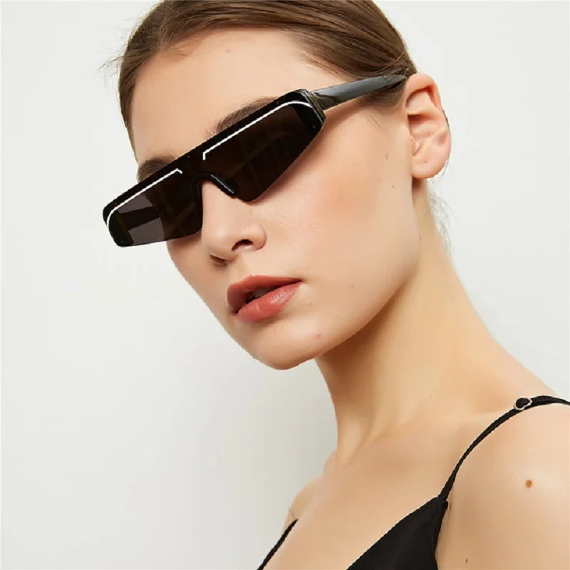 Women Cat Eye Sunglasses Small Vintage Brand Men Flat Top Eyewear Mirror Lens Glasses Fashion Designer Shades UV400 Female Male