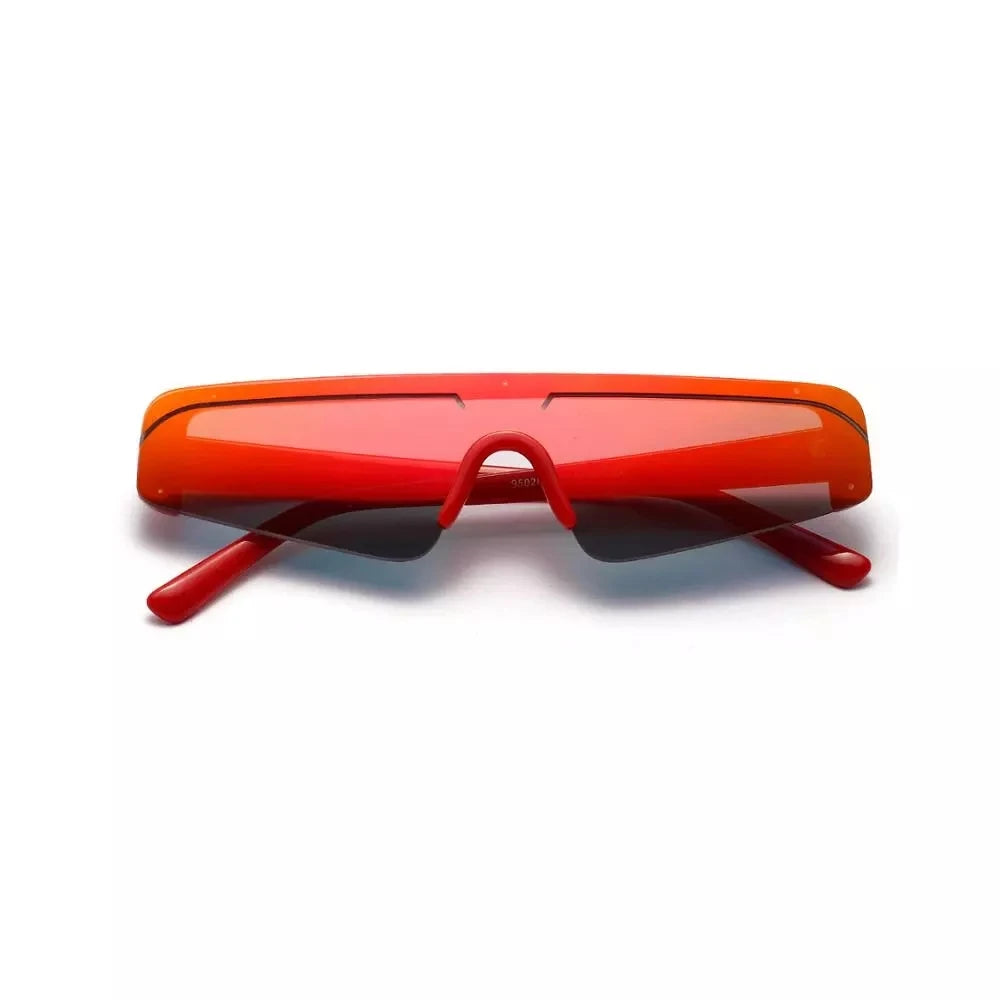 Women Cat Eye Sunglasses Small Vintage Brand Men Flat Top Eyewear Mirror Lens Glasses Fashion Designer Shades UV400 Female Male
