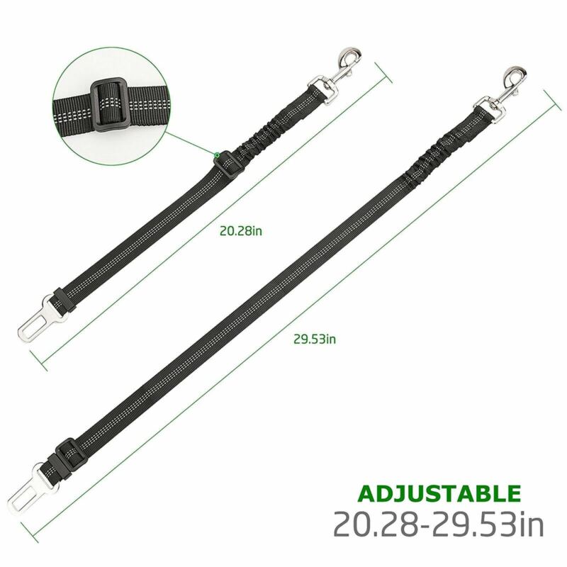 Adjustable Pet Dog Travel SEAT BELT Car Safety Harnesses Lead Restraint Strap US