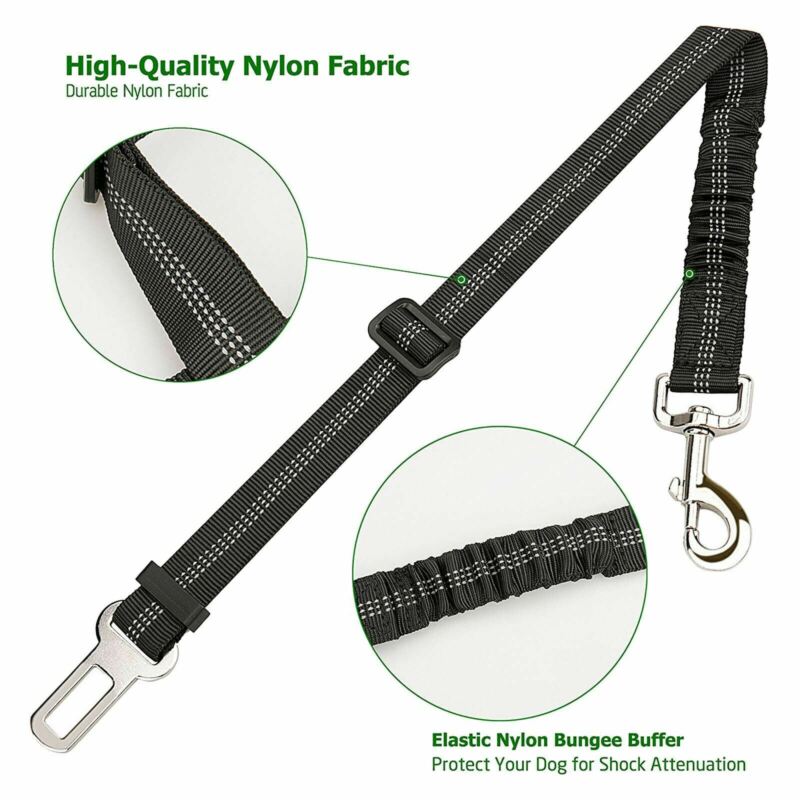 Adjustable Pet Dog Travel SEAT BELT Car Safety Harnesses Lead Restraint Strap US