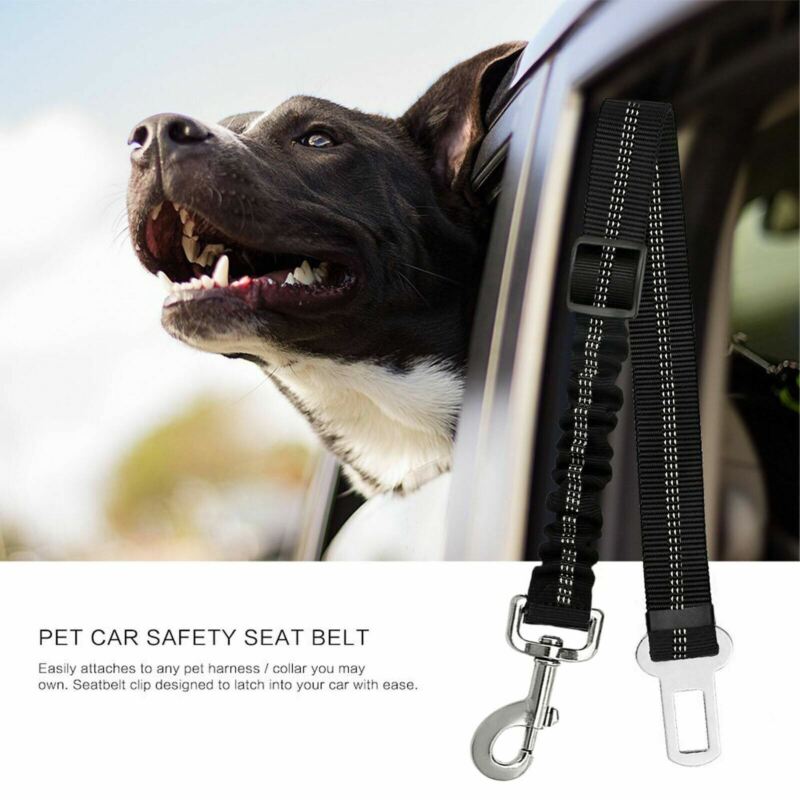Adjustable Pet Dog Travel SEAT BELT Car Safety Harnesses Lead Restraint Strap US