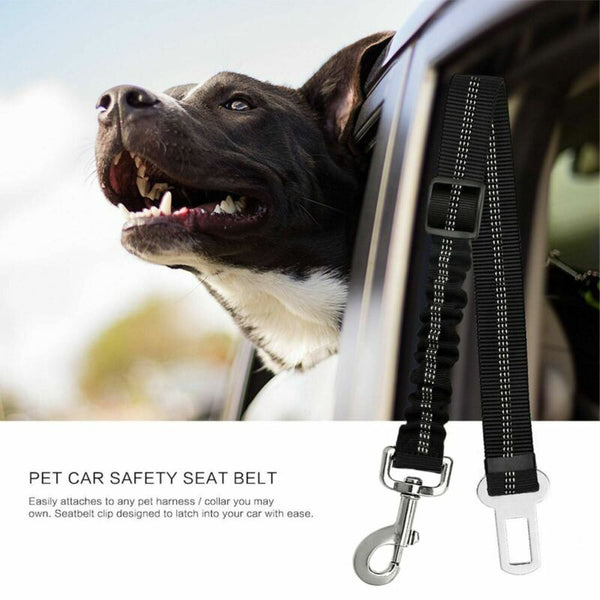 Adjustable Pet Dog Travel SEAT BELT Car Safety Harnesses Lead Restraint Strap US