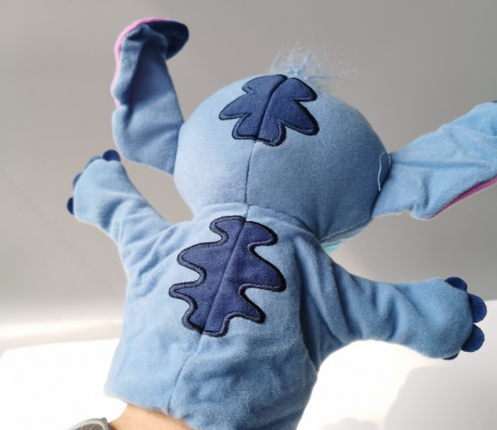 2021 New Disney Winnie Stitch Soft Plush Cosplay Hand Puppet Toys Dolls 8"/20cm