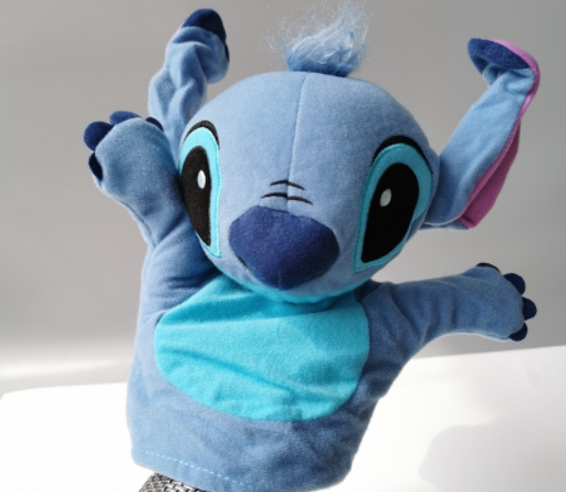 2021 New Disney Winnie Stitch Soft Plush Cosplay Hand Puppet Toys Dolls 8"/20cm