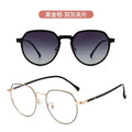 Cat Eye Women Glasses Frame Clip Brand Designer Vintage Spectacle Magnetic Optical Myopia Eyewear Driving Dual-purpose Glasses