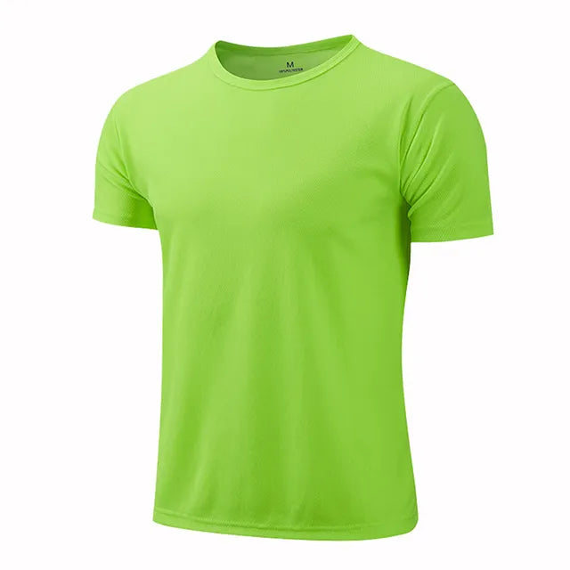 Men women Quick Dry Short Sleeve Sport T Shirt Gym Jerseys Fitness Shirt Trainer Running T-Shirt Teenager Breathable Sportswears