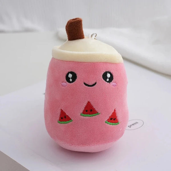 1 Stuk Bubble Tea Cup Pluche Speelgoed Kawaii Fruit Melk Thee Design Kids Gevulde Pop Zacht Kussen Kussen Verjaardagscadeau Voor Vriendin