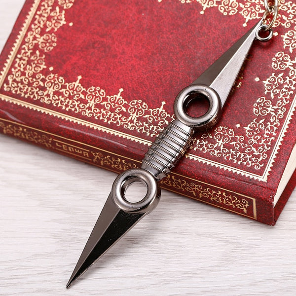 Anime NARUTO Sasuke Uchiha Ninja Kunai Waffe Schwert Metall Keychain Action Figur Cosplay Spielzeug Geschenk| |