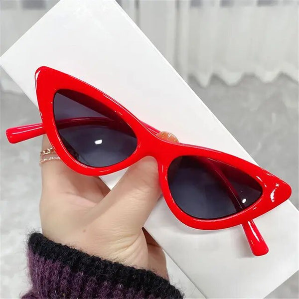 1Pc New Rhinestone Butterfly Sunglasses Y2K Women Retro Rimless Rectangle Sun Glasses Vintage Shades Travel Beach Eyewear