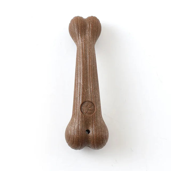 Pet Dog Chew Toys Molar Teeth Clean Stick Interesting Pine Wood Cute Bone Shape Durable Bite Puppy Interactive Toy Pet Supplies