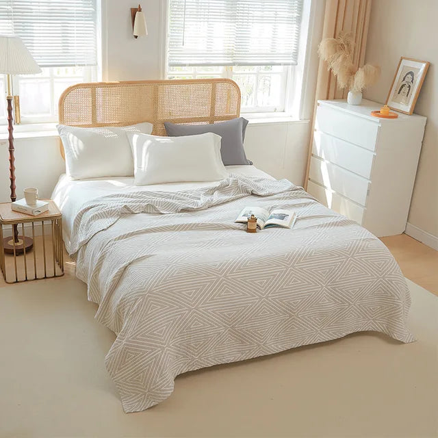 Japanese Leisure Blanket Throw Cotton Gauze Towel Summer Thin Quilt Single Double Nap Soft Blankets For Beds Adult Bed Spread