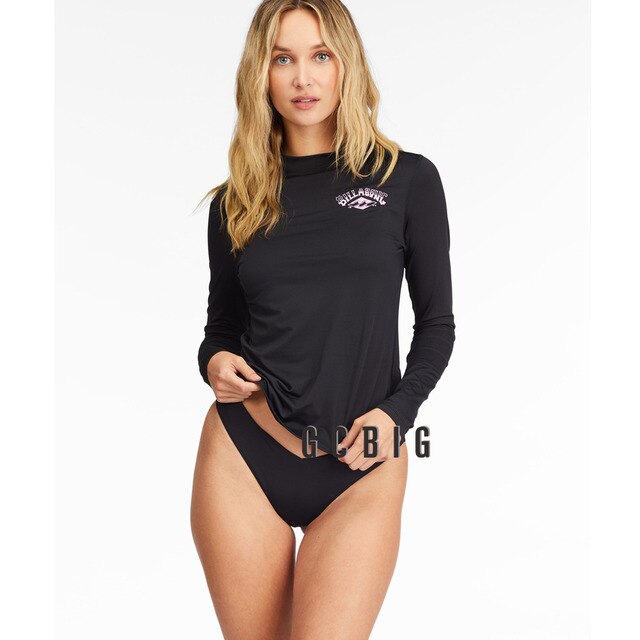 Girls Swimming RashGuard Surfing Diving Swimwear Tight Long Sleeve T Shirt Snorkeling Skins Top Protection Women Surf Rash Guard| |