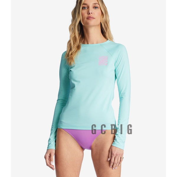 Girls Swimming RashGuard Surfing Diving Swimwear Tight Long Sleeve T Shirt Snorkeling Skins Top Protection Women Surf Rash Guard| |