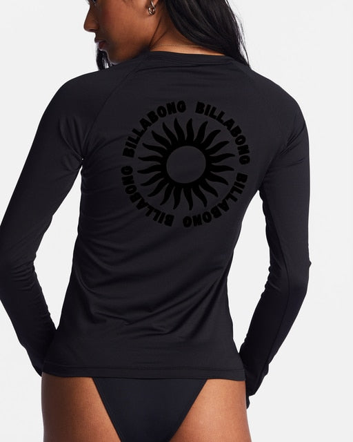 Girls Swimming RashGuard Surfing Diving Swimwear Tight Long Sleeve T Shirt Snorkeling Skins Top Protection Women Surf Rash Guard| |