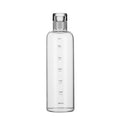 500ml Transparent Plastic Water Bottle Time Marker Creative Large Capacity Leakproof Milk Cup Drinkware Kid School Gym Sport