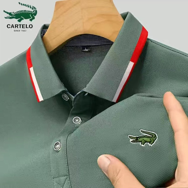 New Summer Brand Embroidered Polo Shirt Men Hot High Quality Men's Short Sleeve Breathable Top Business Casual Polo-shirt For Me - Polo Shirts