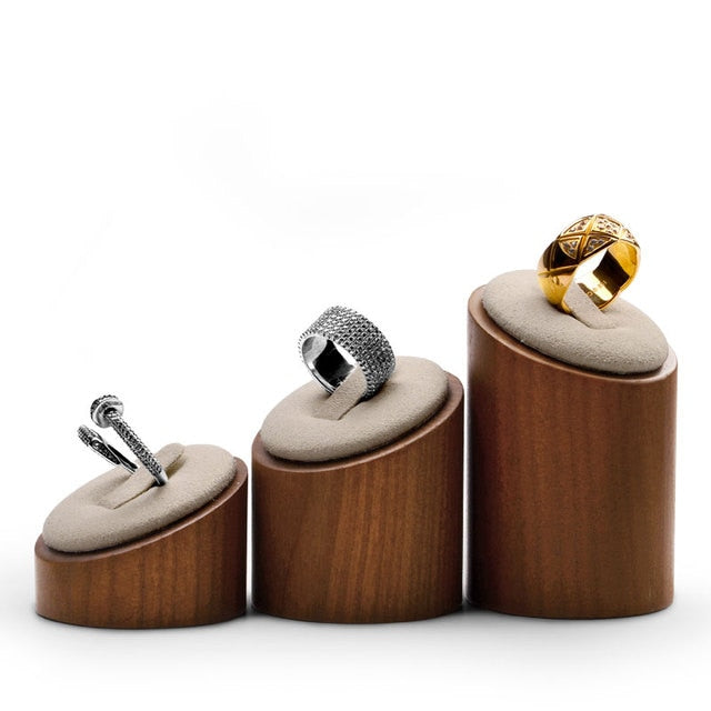 Wooden Jewelry Display Stands | Jewelry Wood Display Stand | Wooden Ring Stand Holder - Jewelry Packaging &amp; Display
