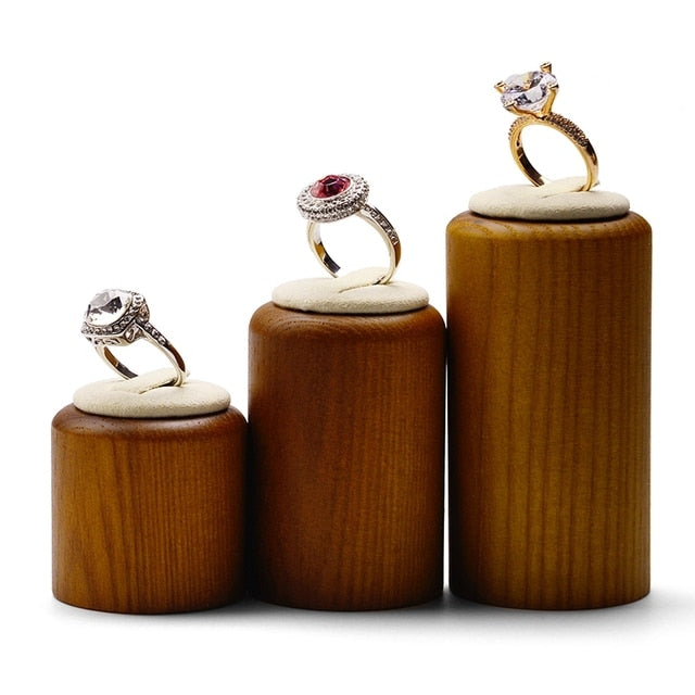 Wooden Jewelry Display Stands | Jewelry Wood Display Stand | Wooden Ring Stand Holder - Jewelry Packaging &amp; Display