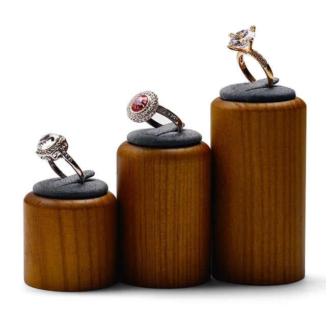 Wooden Jewelry Display Stands | Jewelry Wood Display Stand | Wooden Ring Stand Holder - Jewelry Packaging &amp; Display