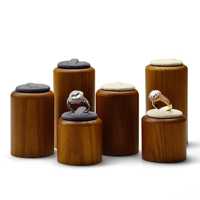 Wooden Jewelry Display Stands | Jewelry Wood Display Stand | Wooden Ring Stand Holder - Jewelry Packaging &amp; Display