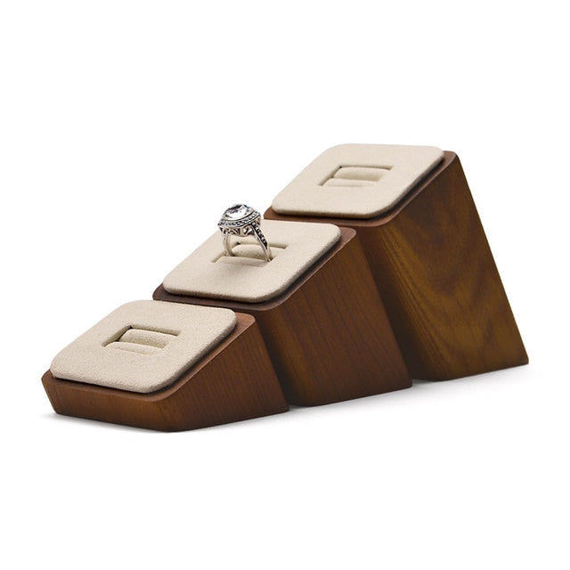Wooden Jewelry Display Stands | Jewelry Wood Display Stand | Wooden Ring Stand Holder - Jewelry Packaging &amp; Display