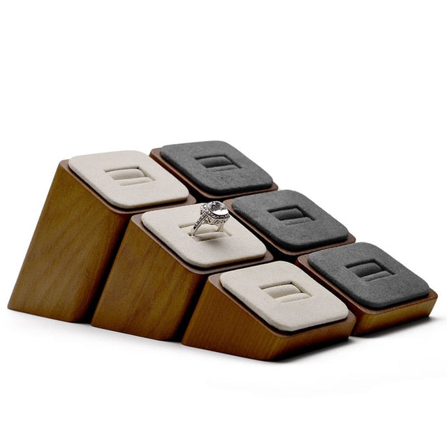 Wooden Jewelry Display Stands | Jewelry Wood Display Stand | Wooden Ring Stand Holder - Jewelry Packaging &amp; Display